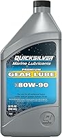 Vista 8 de Quicksilver de Mercury Marine Lubricante para marchas premium 80W-90, para motor marino, 2.5 galones