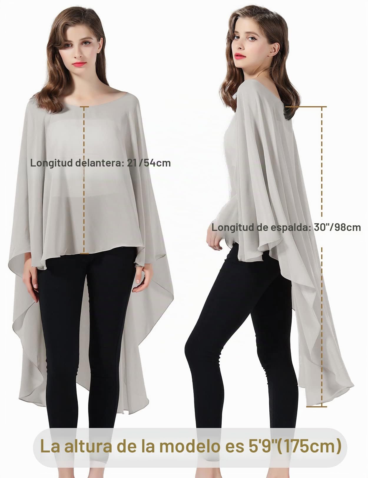 BEAUTELICATE Chal de Novia Fiesta Gasa Mujer Vintage Mantón Ligero Primavera Verano Bodas Elegante Estola Cerimonia Evento Formal Graduación Cosplay Elf