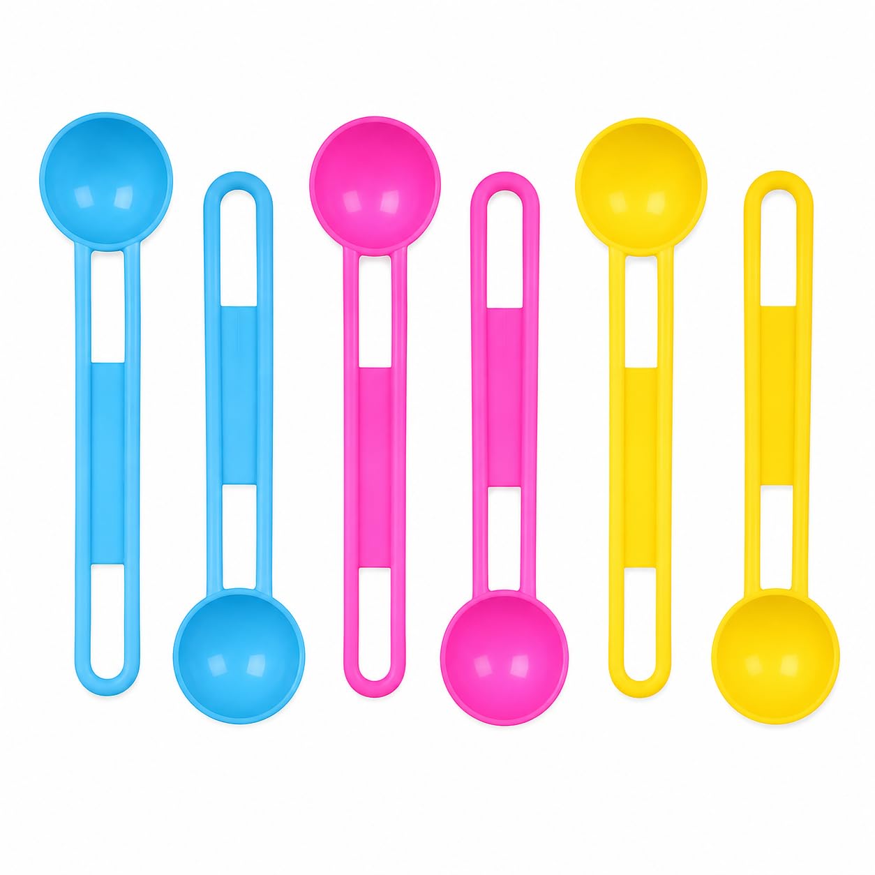 Multipurpose Plastic Measuring Spoon Set–5 Pcs Colorful BPA-Free Kitchen Spoons | Bright Durable Plastic | Ideal for Spices, Baking, Cooking & Serving.-image-26