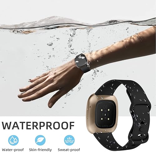 Miniatura 3 de Odbeai Compatible con Fitbit Versa 4 BandsVersa 3 Band y Fit bit Sense 2 BandsSense Band para mujeres y hombres, pulseras de repuesto suaves,