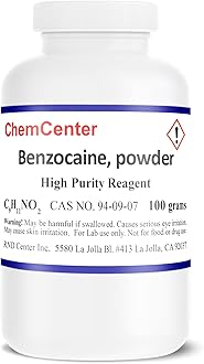 Benzocaine, High Purity, Ultra Fine Powder, 100 Grams