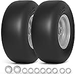 13x5.00-6 Flat Free Lawn Mower Tire, Zero Turn Mower Front Tires, 13x5x6 Solid Mower Wheel for Residential and Commercial, 3/4