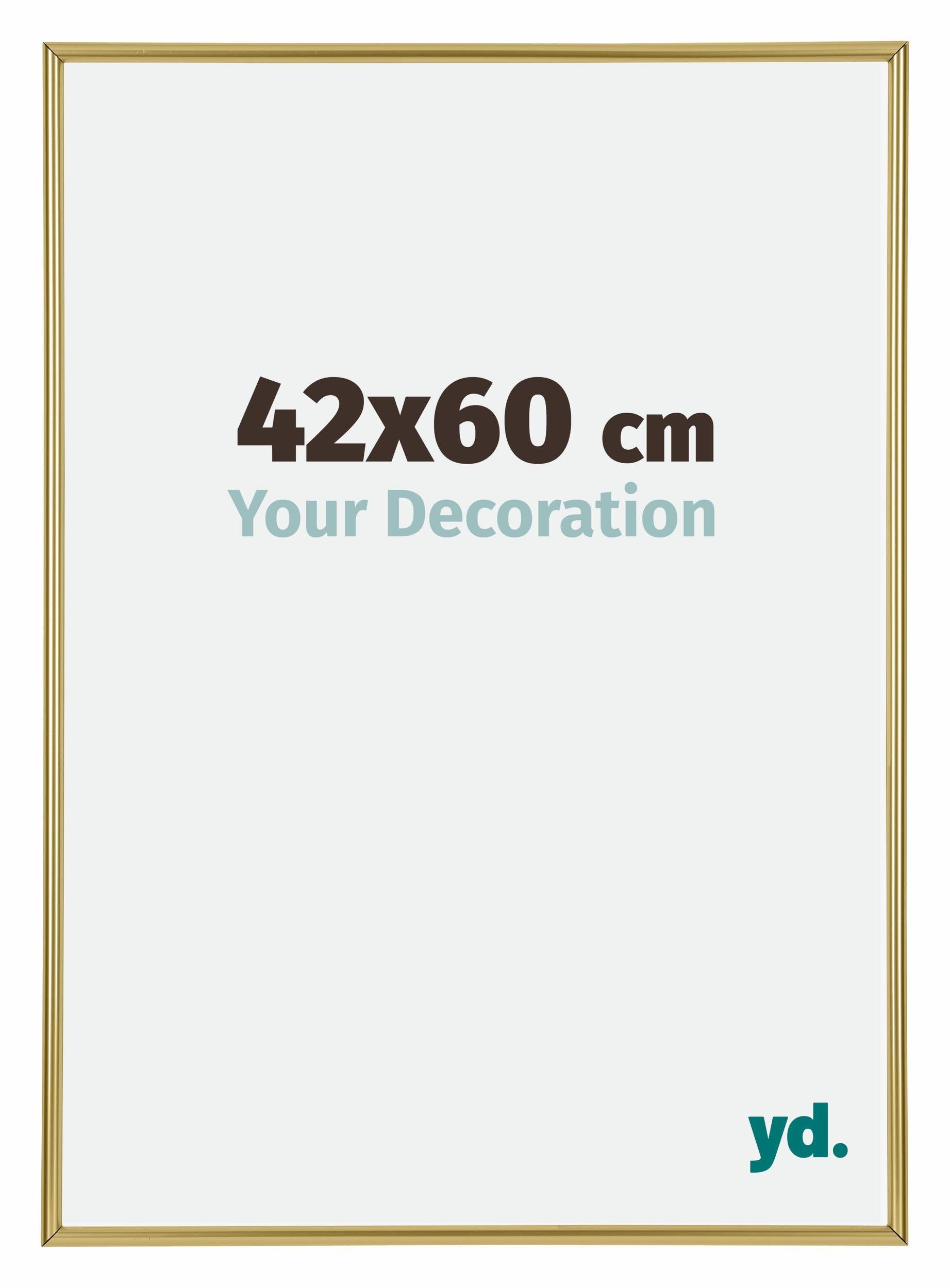 Your Decoration - Picture Frame 42x60 cm - Gold - Decorative Wall Frame in Plastic with Antireflection - Frame 42x60 - Annecy