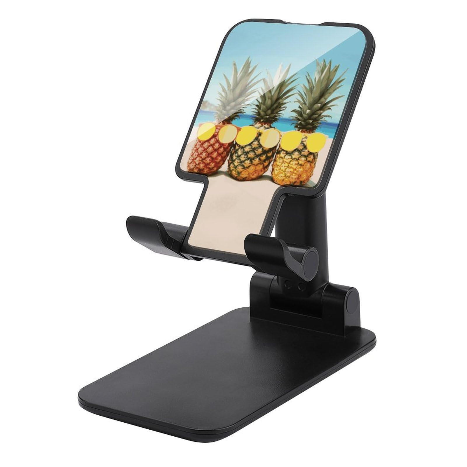 Support de téléphone pour bureau pliable et réglable au motif ananas original - 7