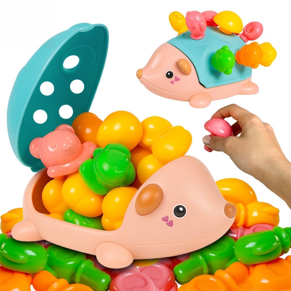 Toyana Educational Baby Hedgehog Shape Sorter Toy – Montessori Fine Motor Skill Activity Set for Toddlers, Colour & Shape Matching Sensory Puzzle, Early Learning Development Gift for Boys & Girls — image 1