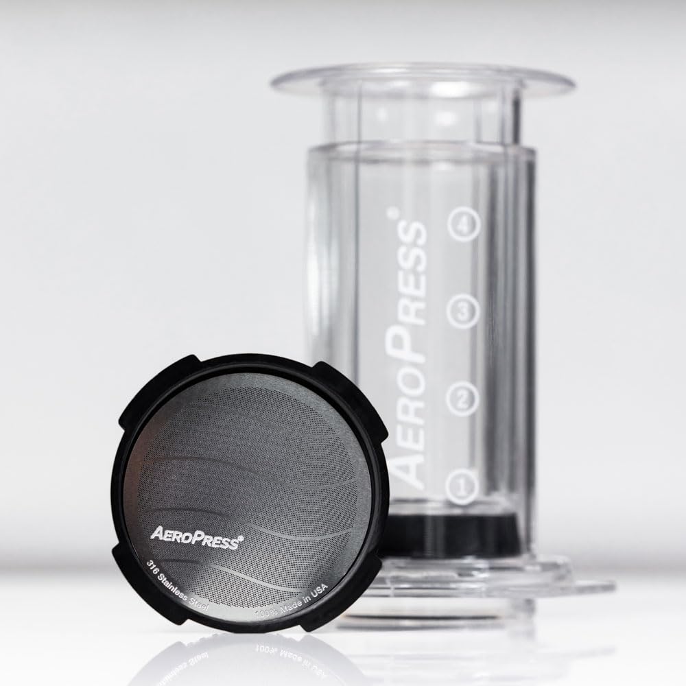 Aeropress クリア　純正 ステンレススチールフィルター セット 楽天市場】AeroPress Stainless Steel Filterエアロプレス