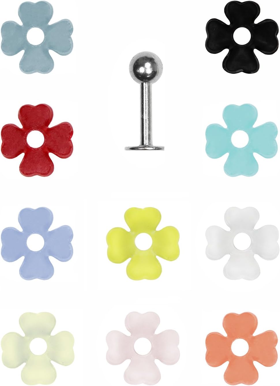 BodySparkle Body Jewelry 11 pc. Flower Cartilage Earring