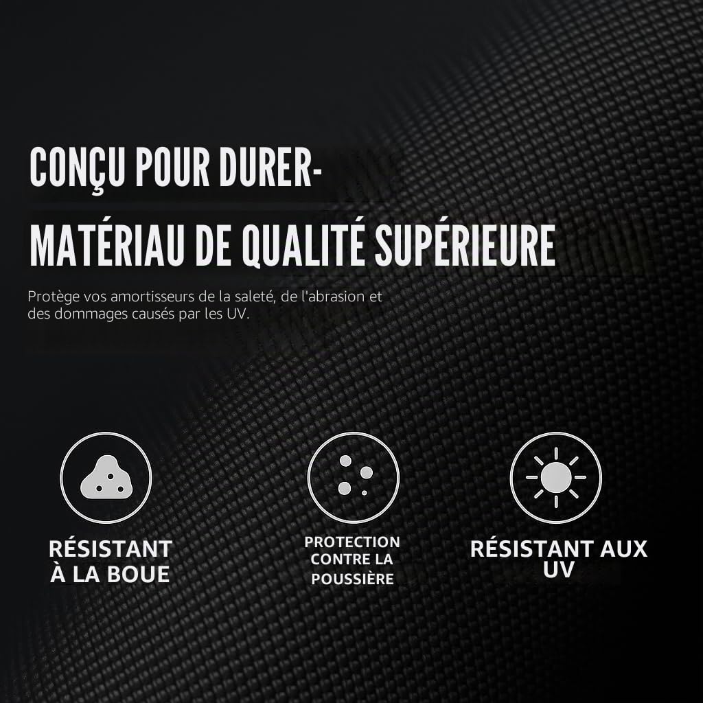Generic Lot de 4 housses amortisseurs pour cfmoto cf moto cforce (orange)