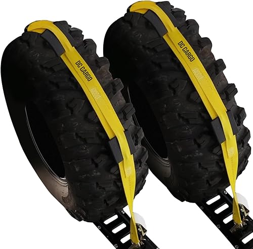 Miniatura 9 de DC Cargo Mall Kit de correas de transporte de automóviles correas de rueda de resistencia a la rotura de 10,000 libras con accesorios E-Track y