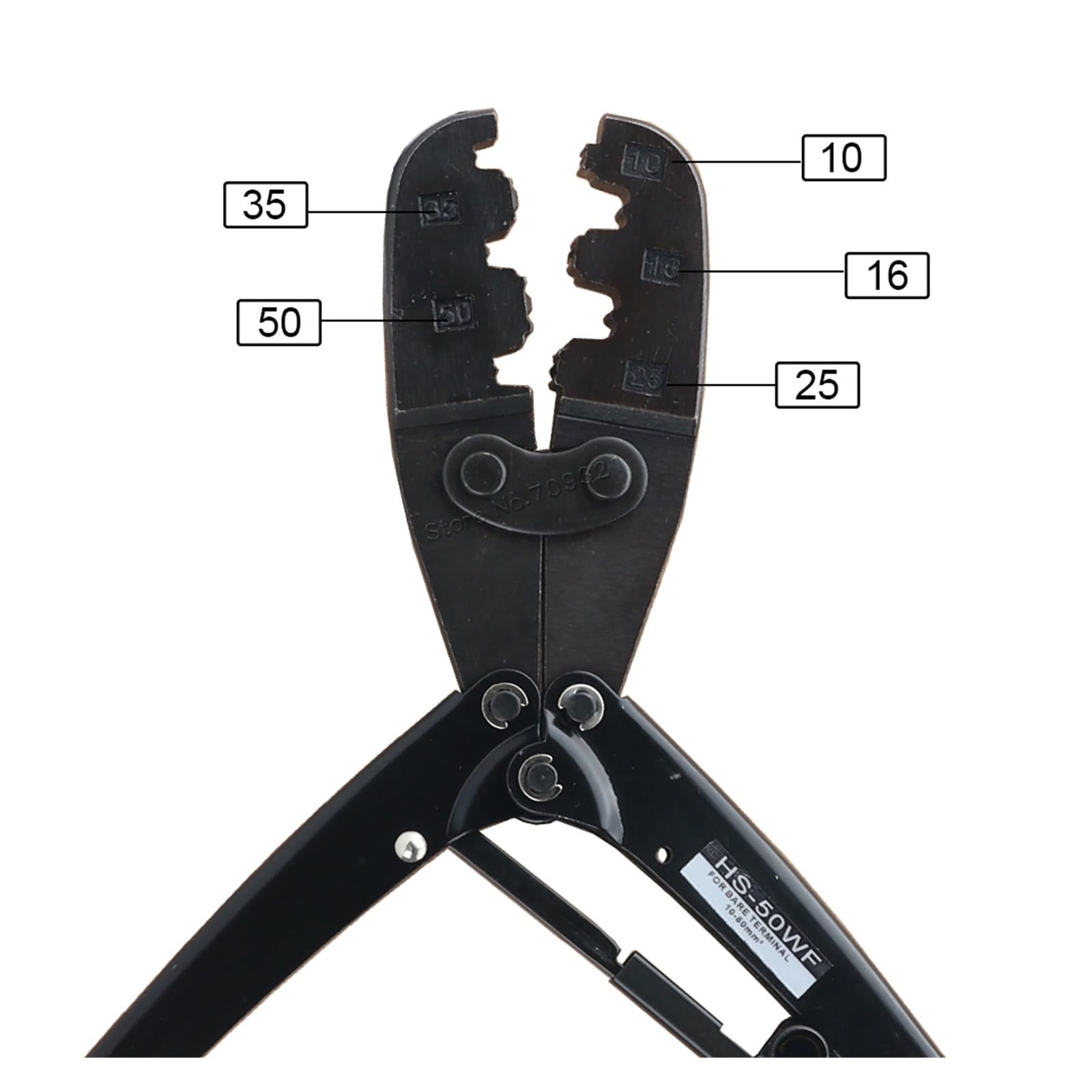 Utensili per crimpatura Pinza A Crimpare 10 50 70 95mm2 1/0-2/0AWG Tubo Lacci For Cavi Connettori Puntali Piegatore Elettrico A Crimpare Utensili Manuali(HS-95WF 50 70 95mm2)