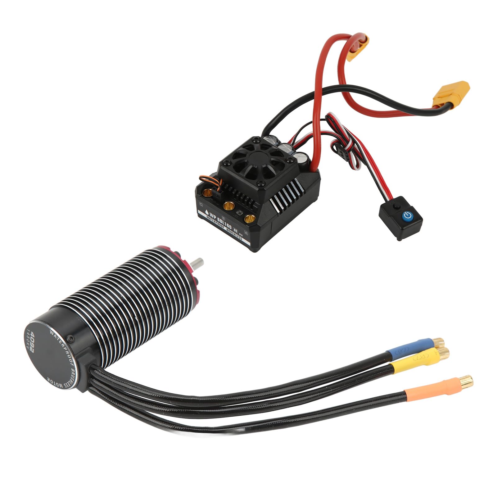 Zestaw bezszczotkowego silnika RC Wodoodporny silnik bezszczotkowy 1450KV MAX6 160A 8S ESC Zestaw Combo do samochodu RC 1/7 1/8 serii 6S