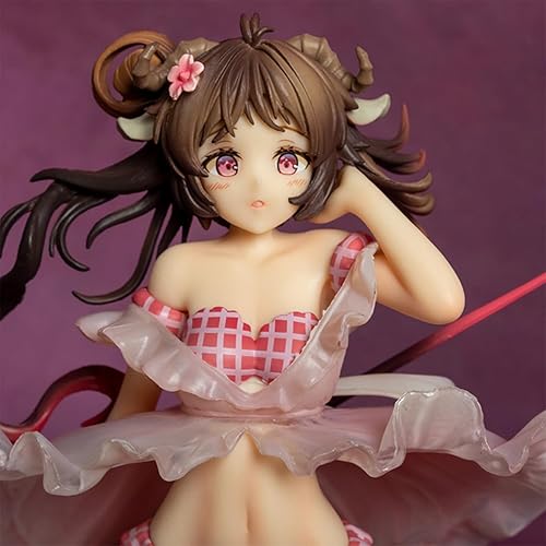 Miniatura 7 de Arknights Figura 17 Personajes de juego de PVC Adornos de escritorio Regalos para fanáticos (Traje de baño Eyjafjalla)