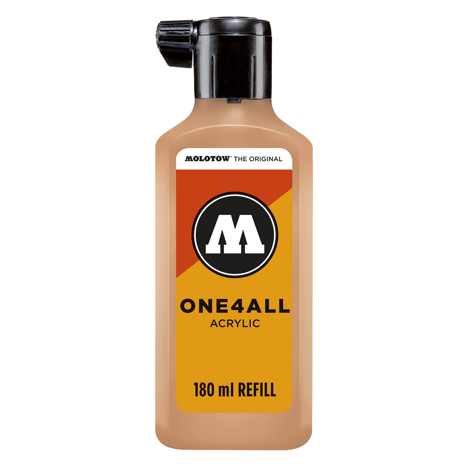 Molotow ONE4ALL Refill Acrylic, Colour 117 Peach Pastel 180 ml, Refill Ink for Permanent Marker โ image 1