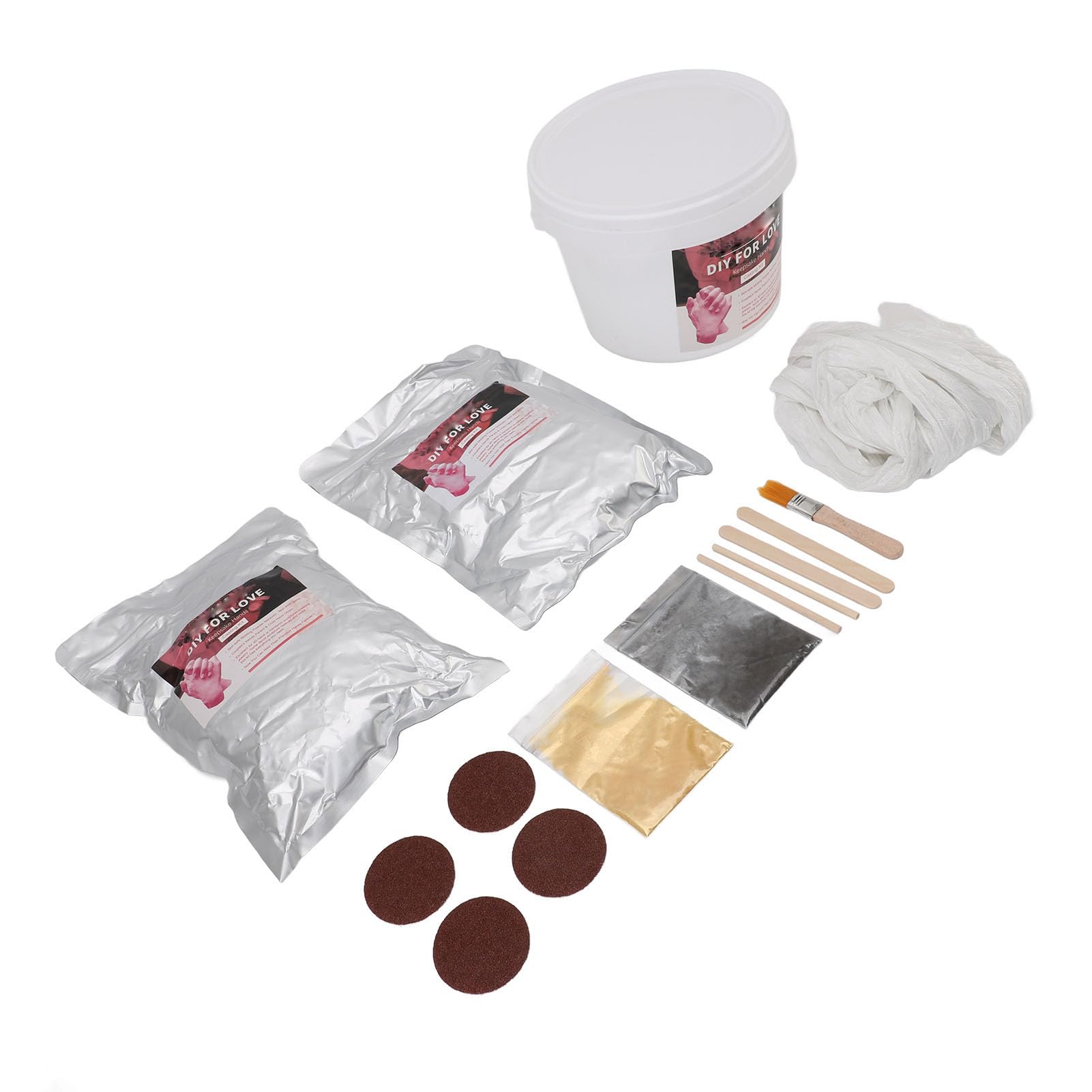 Demeras Kit de Moulage à la Main 3D pour Anniversaire de Couples en Famille, Fabrication de Souvenirs Pratique et Innovante