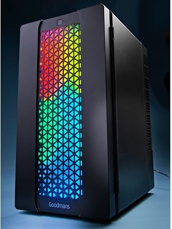 New Elite Gaming Mini Fridge 10L with Remote-Controlled RGB LED Lights   Thermoelectric Cooling, Adjustable Colours, Removable Shelf   Quiet Operation, Eco-Friendly Mini Refrigerator A-33 [Energy Class A]