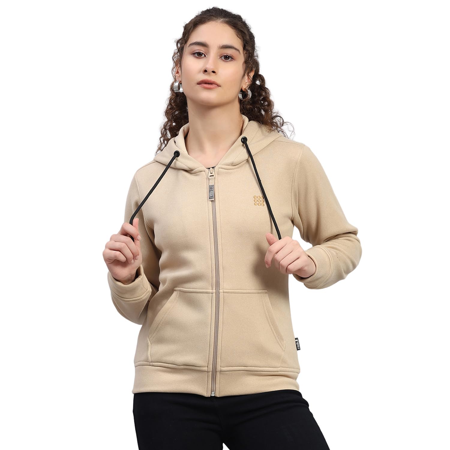 ROCK.IT Womens Regular Fit Solid Pattern Zipper Closure Full Sleeve Winter Sweatshirt | Warm Pullover for Ladies | Soft Comfortable Casual Winter Wear for Women's(Pack of 1)-picture-12