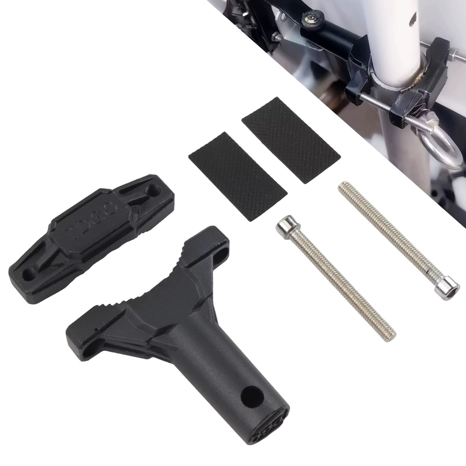 Universal 1 Paar Motorrad Scheinwerfer Halterungen Mit Montage Teile Umgerüstet Halter 41-43mm
