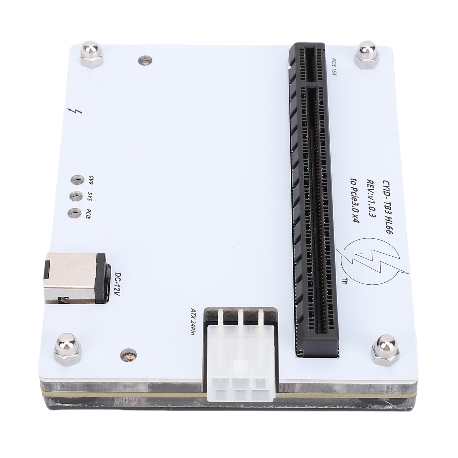 Yctze Zewnętrzna Stacja Dokująca do Kart Graficznych, Stacja Dokująca z Gniazdem USB4.0 PCIE 16X, Obsługa Dysków SSD PCIE X4, Karty Dźwiękowe, Karty Sieciowe, Idealna do Laptopa, Małego Urządzenia