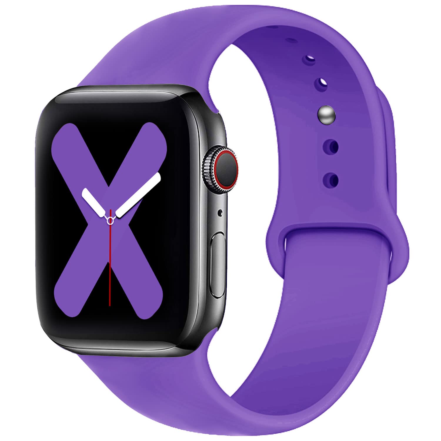 Saucyi Compatible with Apple Watch Band 41mm 40mm 38mm 49mm 45mm 44mm 42mm,Soft Silicone Sport Band Replacement Strap with Classic Clasp for iWatch Series 8 7 6 5 4 3 2 1 SE