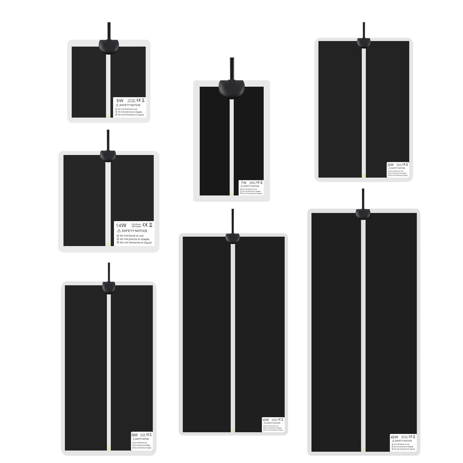 Heizmatte für Pflanzen, 5–45 W, wasserdicht, Pflanzensamen, Keimung, Anzucht, Klon-Starter-Pad, Gartenbedarf, Reptilien, Heizmatte, beheizter Anzuchtkasten (35 W)