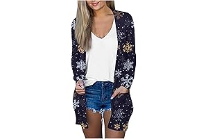 Christmas Tree Pumpkin Graphic Cardigan
