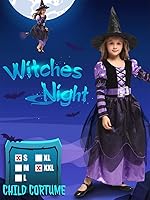 Vista 2 de Narecte Halloween Costumes for Girls Halloween Costumes,Witch Costume for Girls Witch Costume,Kids Witch Costume