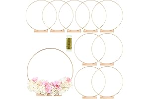 10 Pack Gold Ring Centerpieces for Table