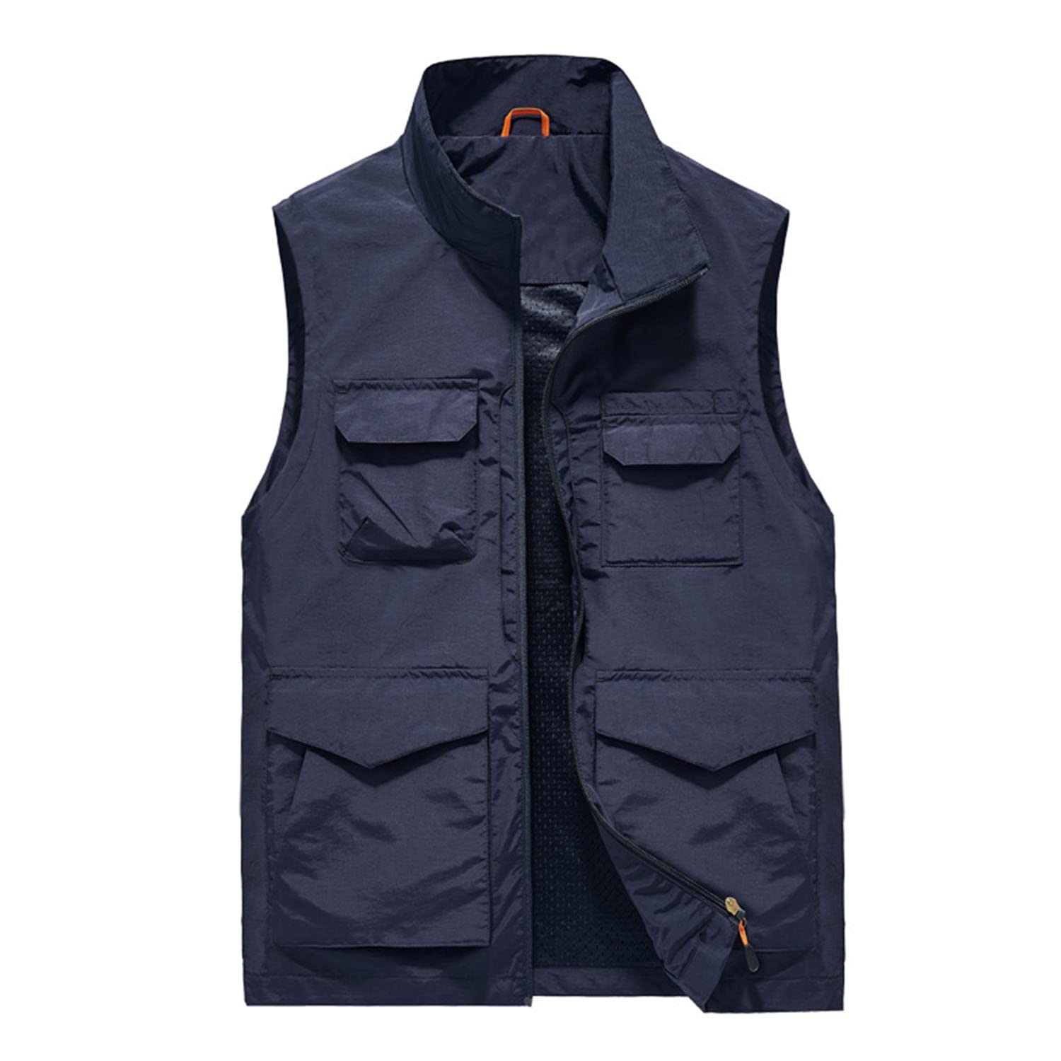 Chaleco Multibolsillos De Hombre para Casual Exteriores Chaleco De Pesca Primavera Y Otoño Chaqueta Transpirable Chaleco De Fotografía Multifuncional