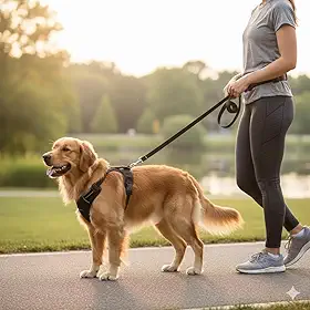 Guia Mãos Livres Pet Ajustável para Corrida e Passeio com Cães e Gatos