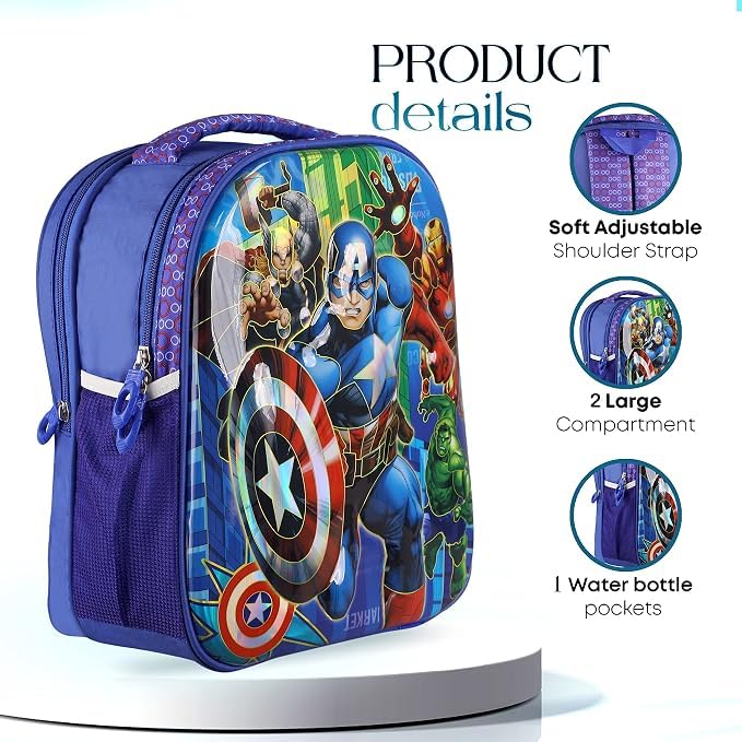 Image of Unicorn School Bag For Girls and boys Cartoon Printed Waterproof Backpack for kids Ideal For Small Kids Bag UKG Nursery 1st Class boys School Bags 3-6 years kid
