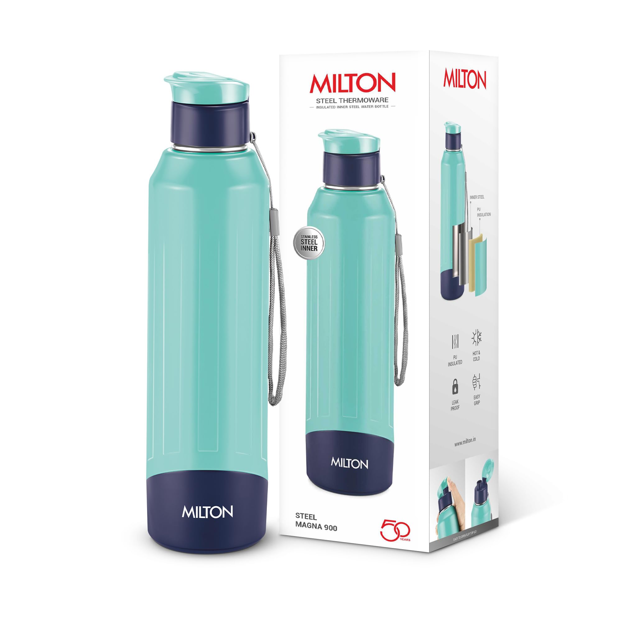 Milton Steel Thermoware - Hot & Cold Water Bottle -1 Milton Steel Thermoware - Hot & Cold Water Bottle -1