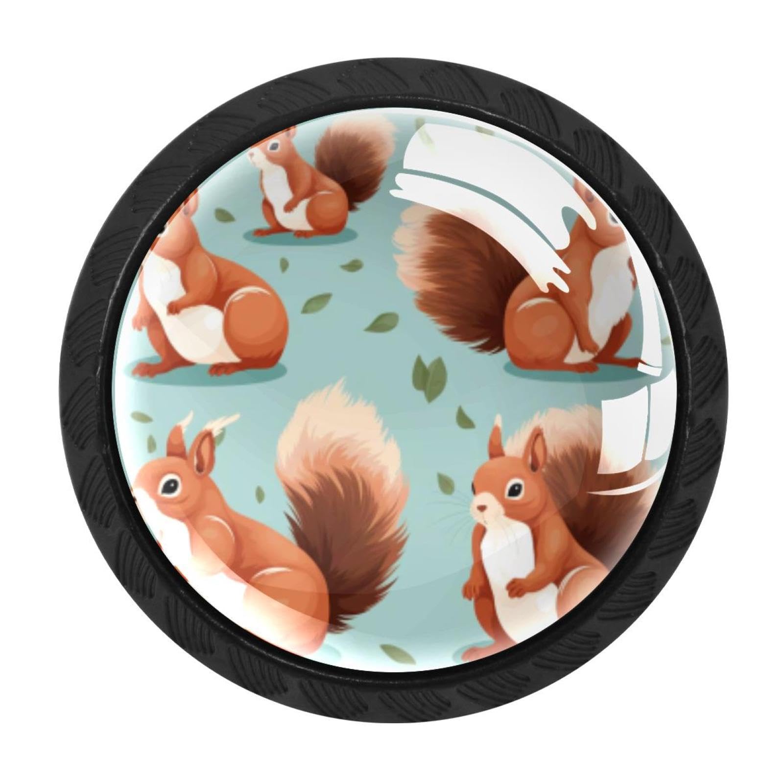 Chenzzzz Multicolored 14 4 Pack Squirrel Kitchen Cabinet Knobs Drawer Knobs Dresser Knobs Matte Black Zinc Knobs Drawer Pulls Door Knobs Dresser Drawer Handles Knobs For Dresser Drawers