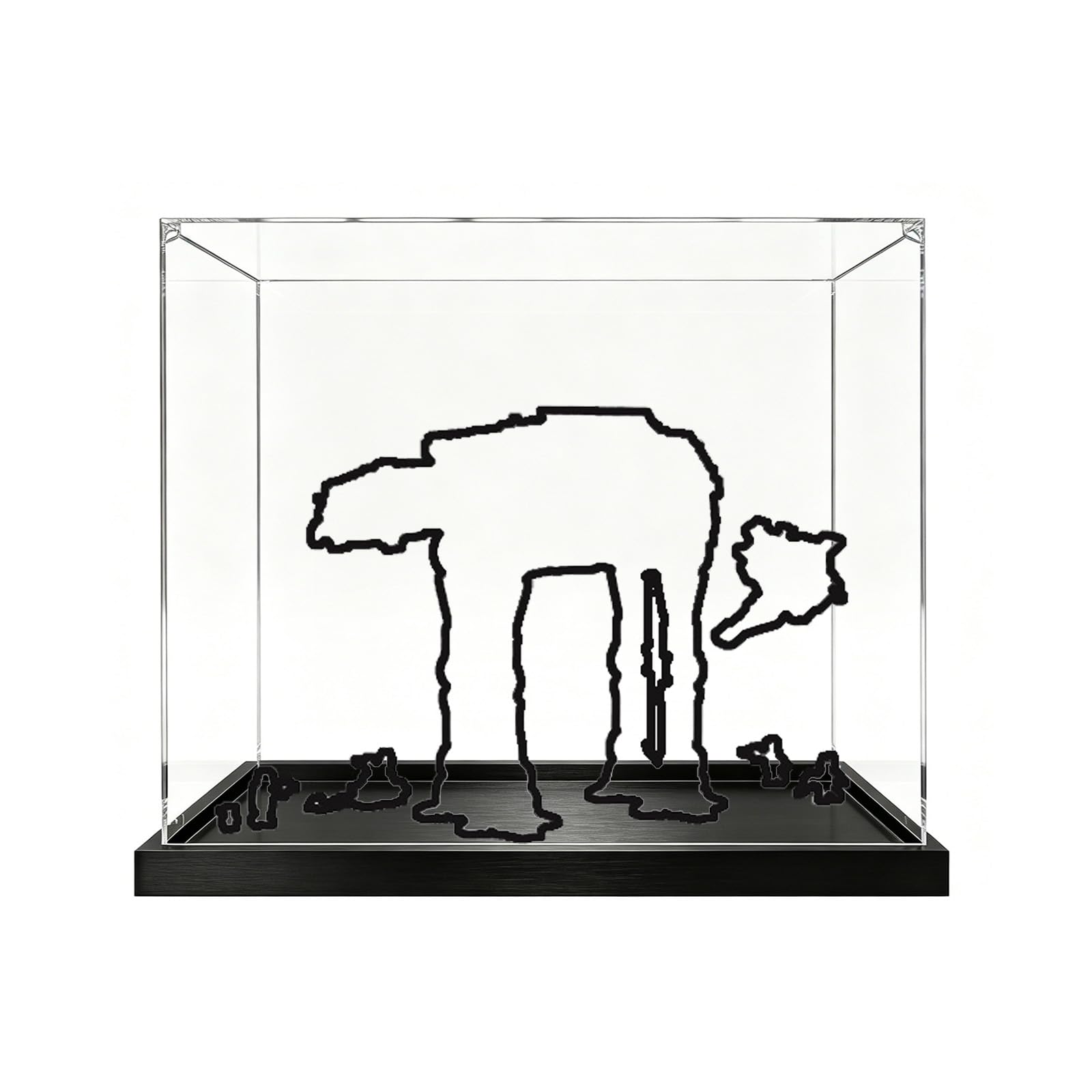Clear Acrylic Display Case for Lego 75454 Model (2mm)
