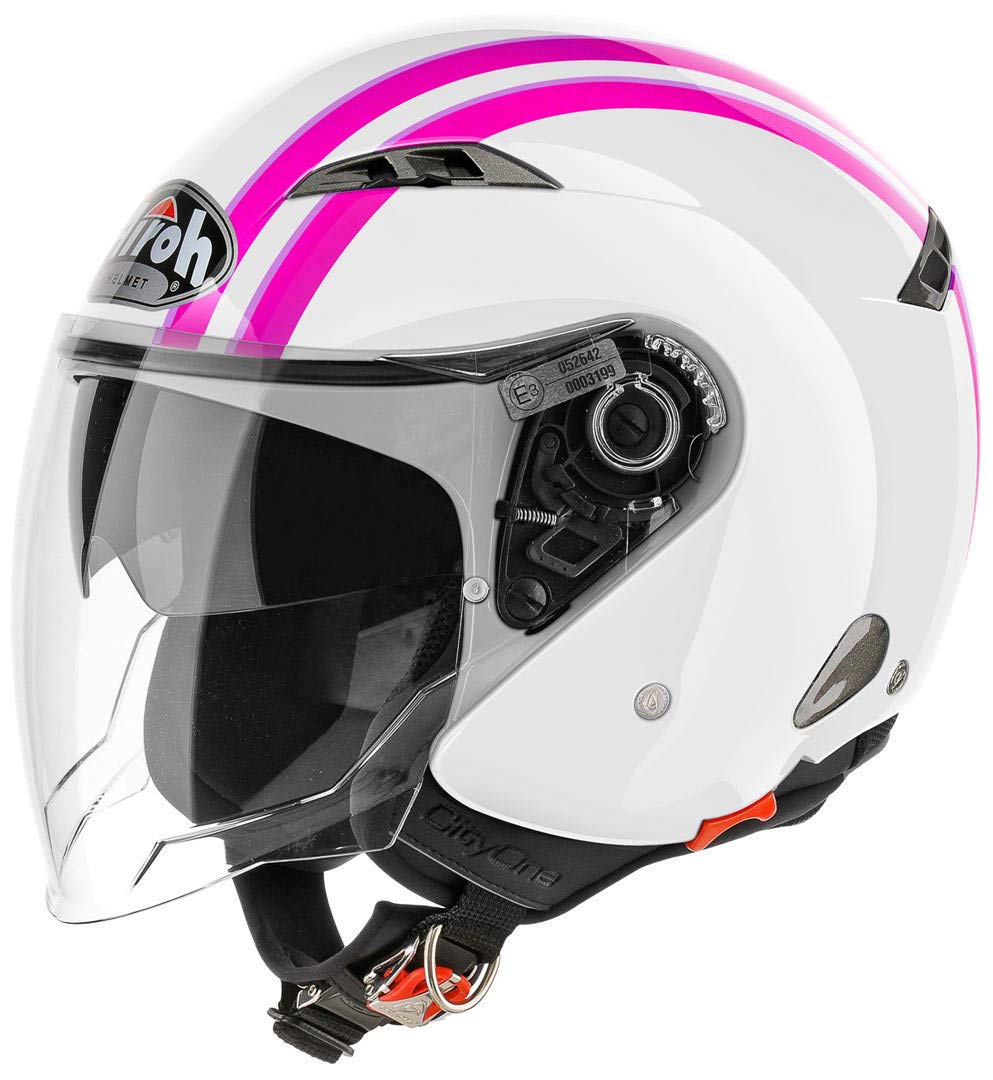 Airoh City One Flash Jet helm Wit/pink Auto & motor