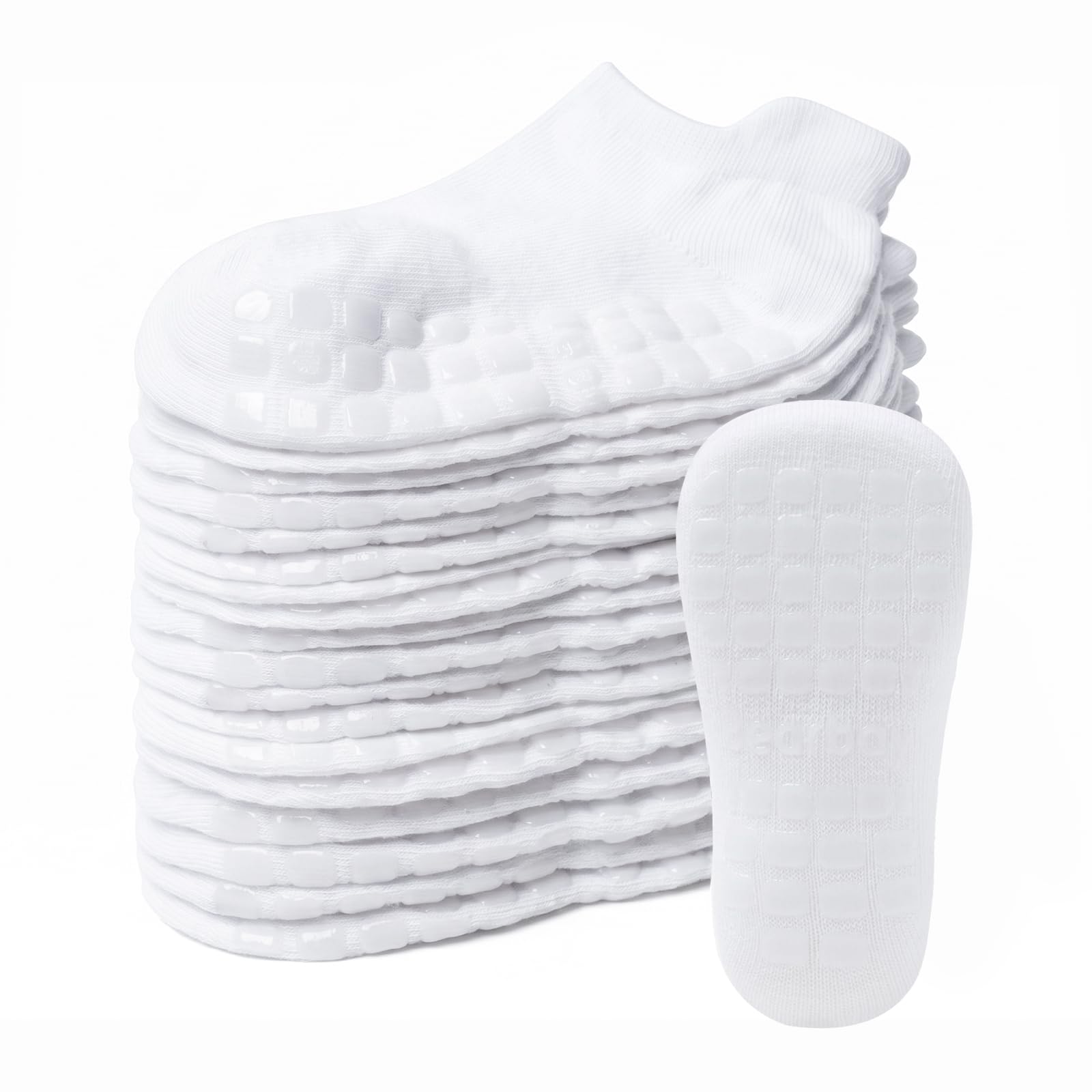 Non-Slip Baby Cotton Ankle Socks with Grippers for Toddler Walking