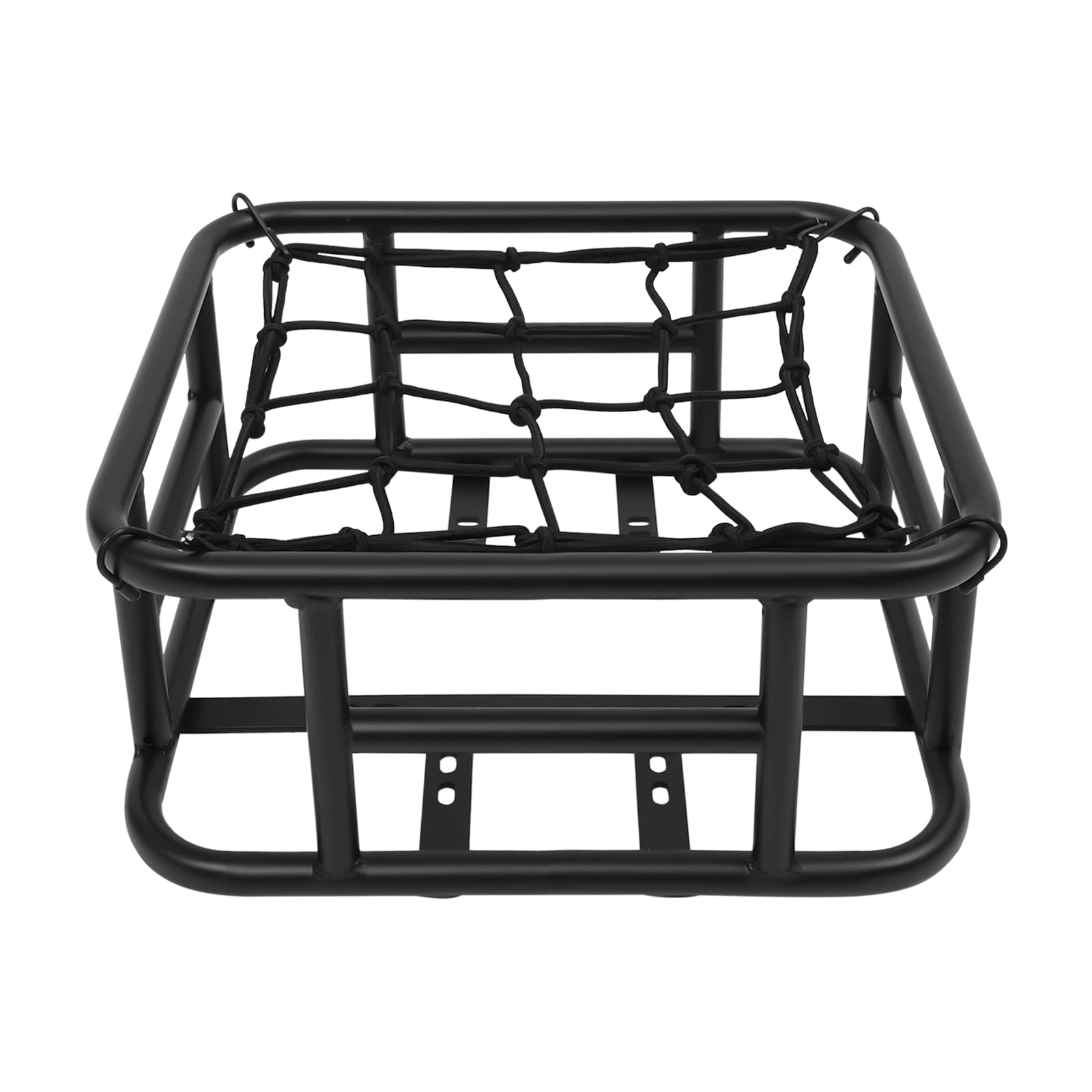 Panier de vélo arrière noir, capacité de charge jusqu'à 20 kg, en fer, porte-bagages avec filet pour vélo