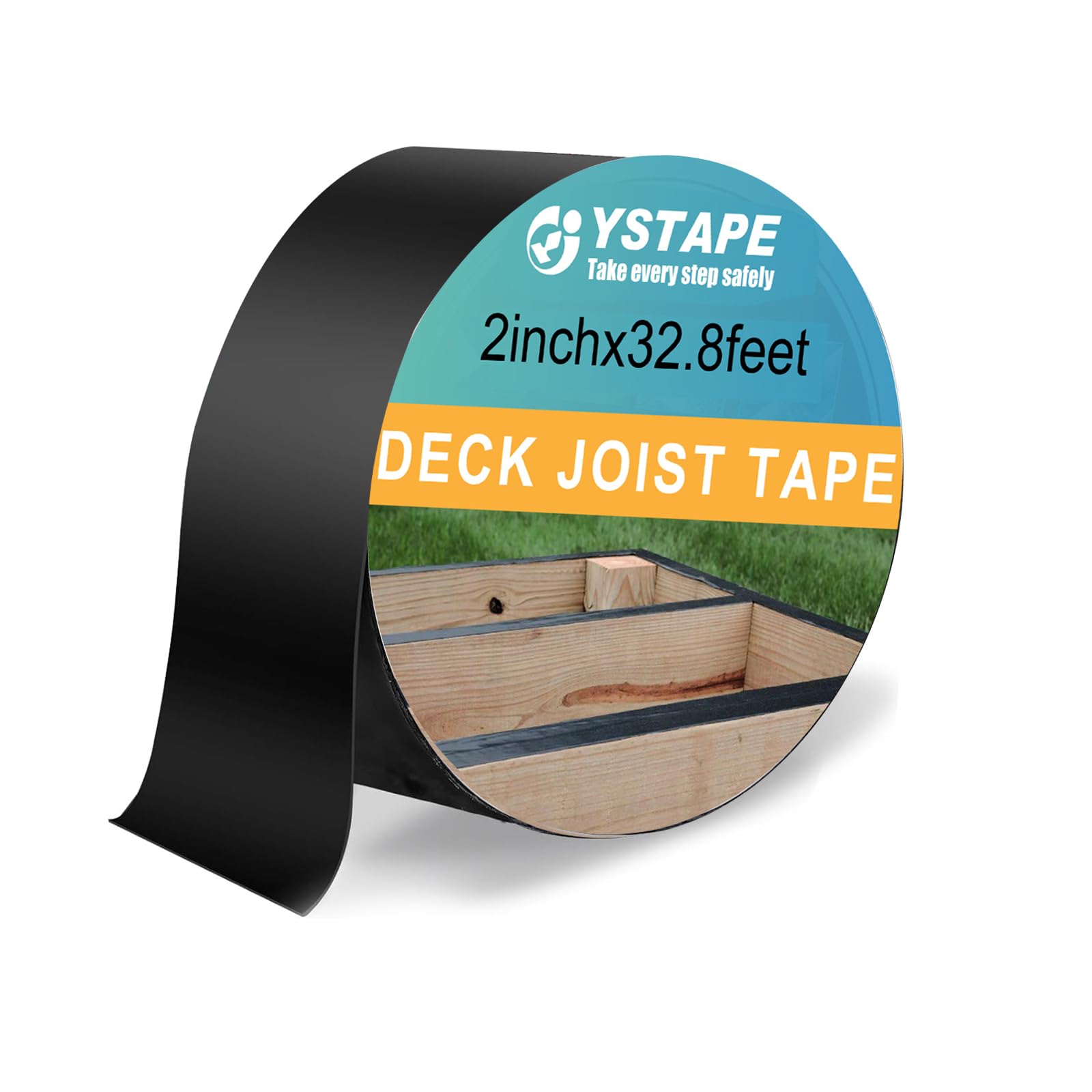 Xhsbbb Black Joist Tape For Deck Butyl Tapes Self Adhesive Deck Butyl Tape Waterproof Sticky Flashing Tapes For Decking 5Cm X 10M