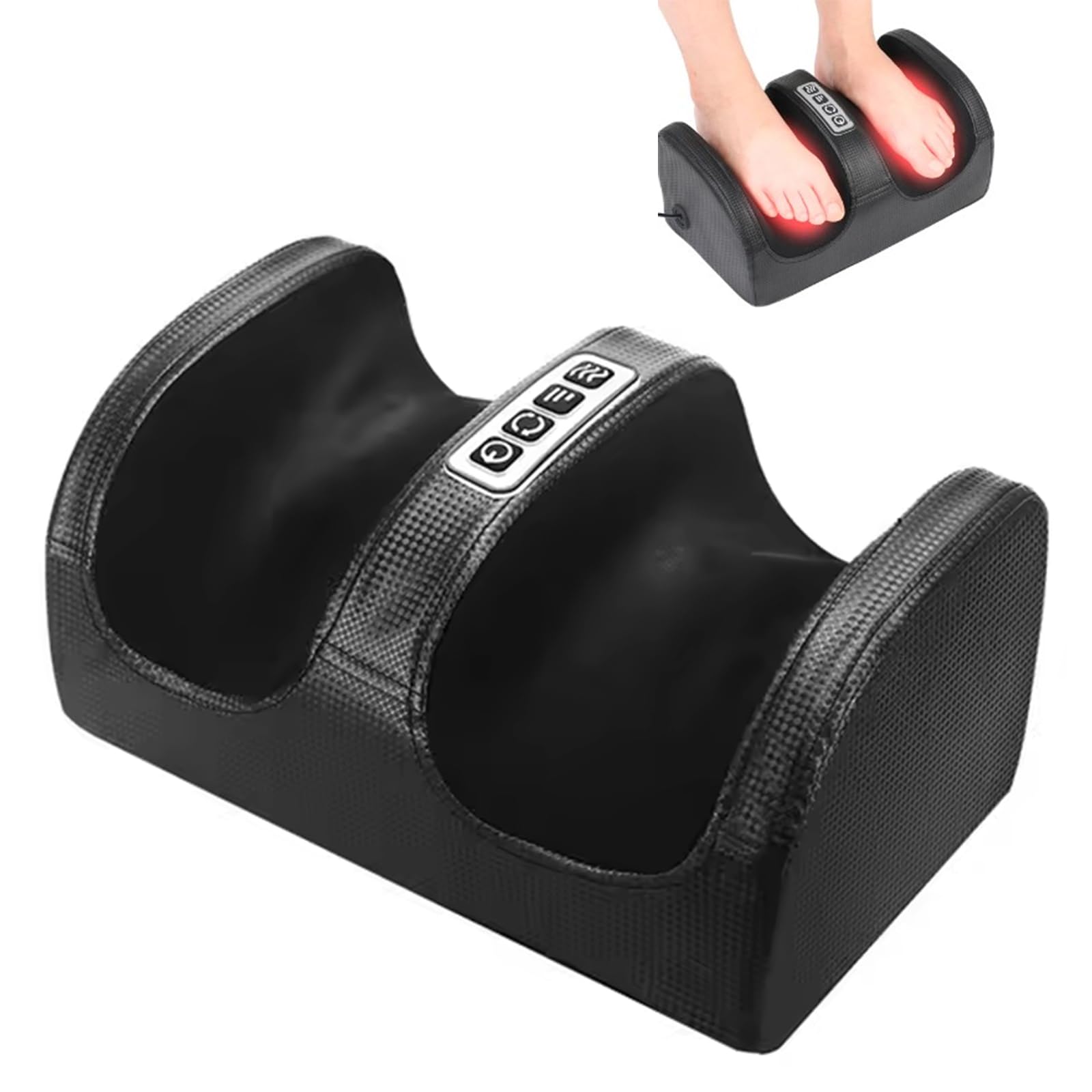Masajeador de Pies y Piernas Shiatsu con Calor, Masajeador de Piernas, Masaje de Tejido Profundo, Rodillos de Masaje, Mejora la Circulación, Regalo para Mamá, Papá y Amigos