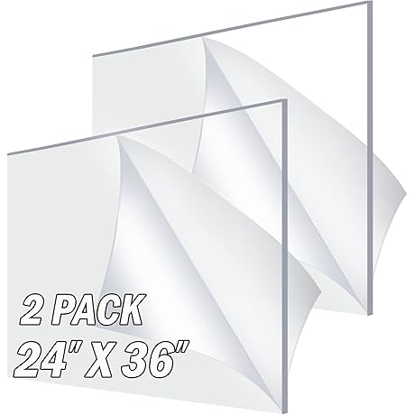 Clear Acrylic Sign | 24 x 36 Inches