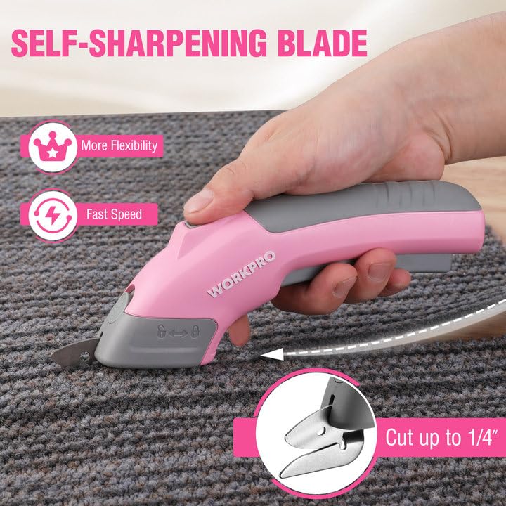 WORKPRO 4V Cordless Electric Scissors