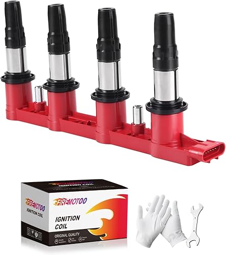 FIREMOTOO Paquete de 1 bobina de encendido compatible con Chevy Cruze Aveo 5 Aveo5 Sonic Pontiac G3 2007-2015 Aveo 5 G3 Cruze Sonic L4 1.6L 1.8L