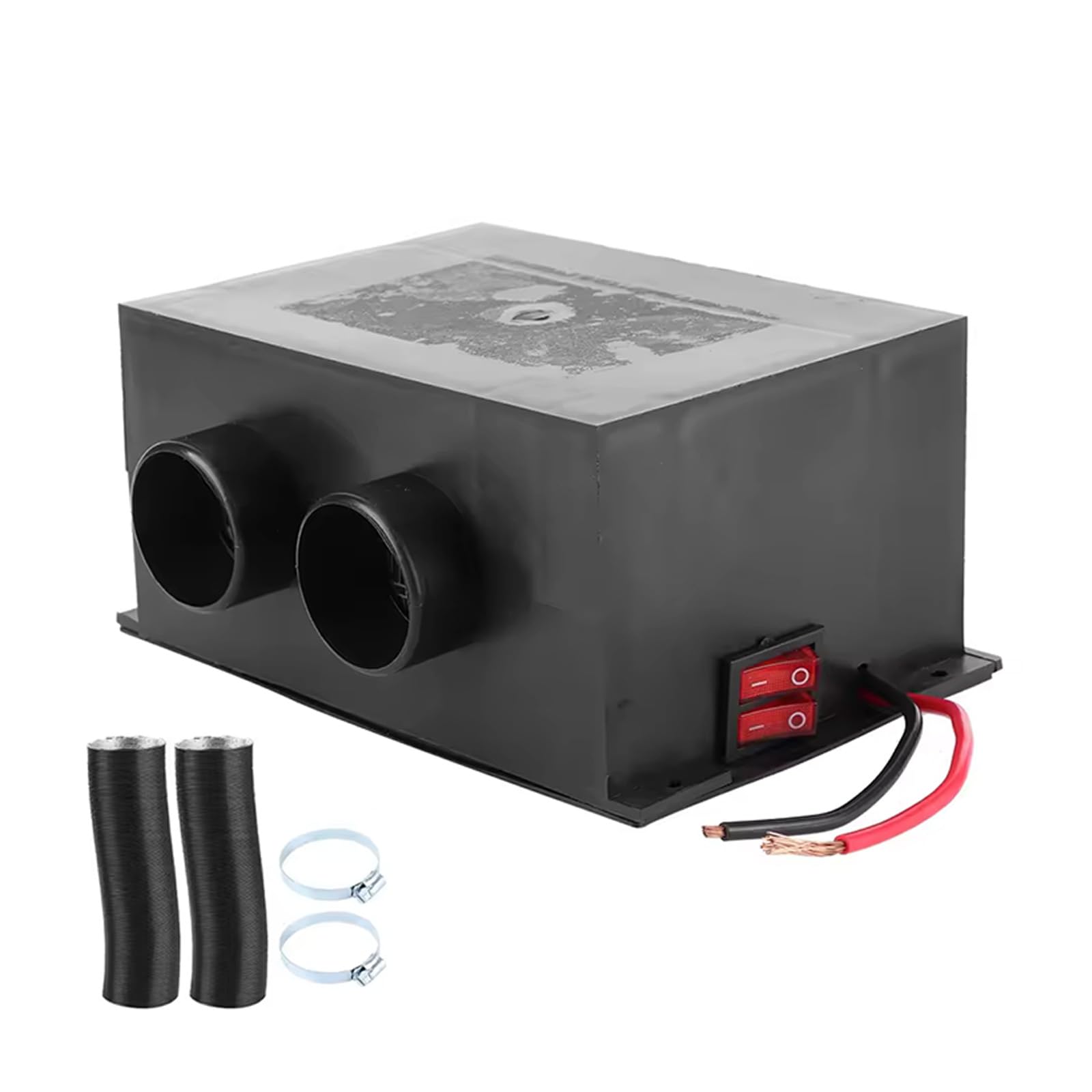 Desempañador de 2 engranajes para coche, calefacción, calentador eléctrico, 12 V-24 V, ventilador antivaho para parabrisas, descongelador rápido