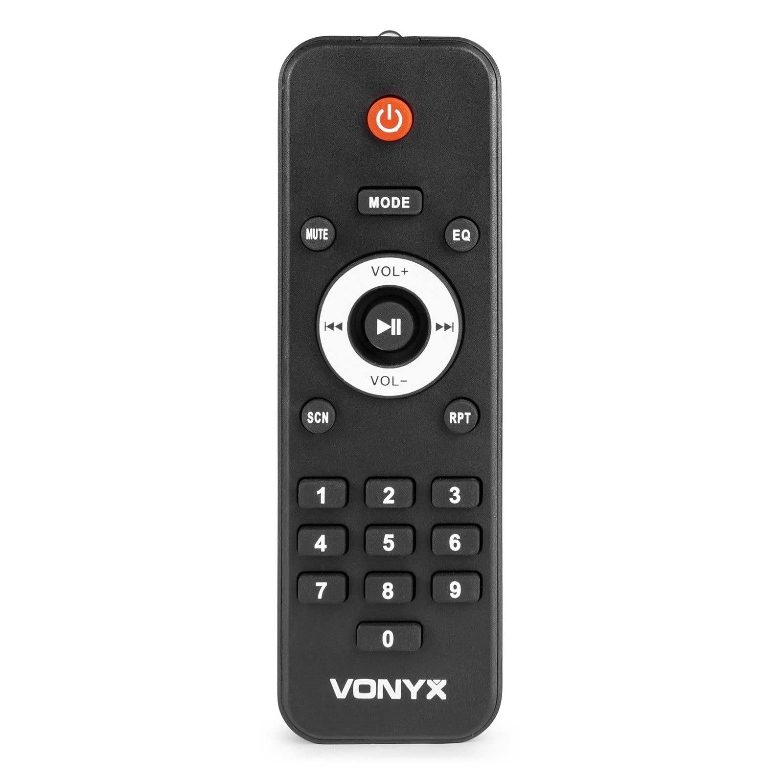 VONYX VSA08BT Enceinte Active Amplifiée Bluetooth 5.0-250 Watts, Woofer 8 Pouces, Montage sur Pied, Lecteur MP3, Affichage LCD, Idéal pour Les DJs Mobiles et pour Animer Vos Soirées