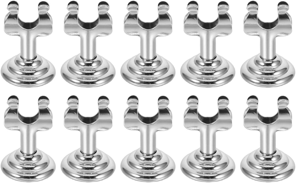 Garneck 10pcs Metal Sign Clips for Retail Display Card Holder for Bakery Dessert Food Price Tags Shelf Label Stands with Firm Grip for Advertising Supermarket Merchandising