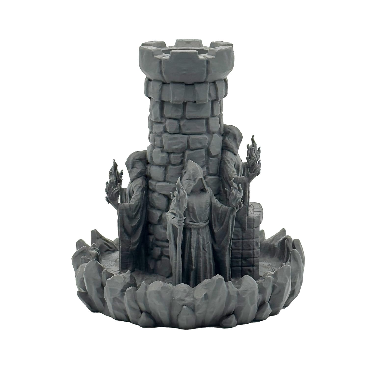 Magier Würfelturm für Würfel bis 25mm | DND Wizard Dice Tower Made in Germany | Tabletop Rollenspiel Pen & Paper DSA Fantasy | bemalbar Deko | Geschenk Spielleiter