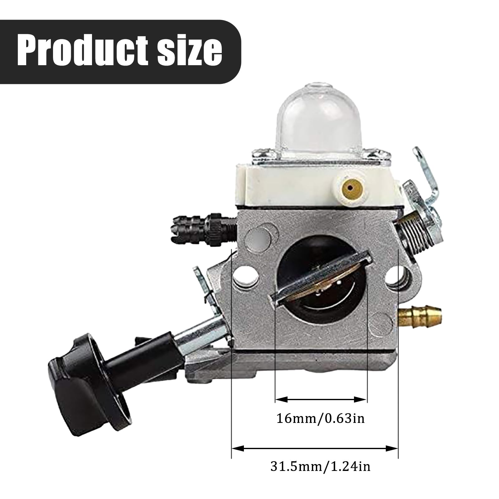 BG86 Carburateur pour Stihl BG86CE BG86Z BG86CEZ Souffleur de feuilles Carb SH86 Carburateur remplacement pour Zama C1M-S261B, Carburateur OEM 42411200616 avec filtre à air Kit de pièces de rechange
