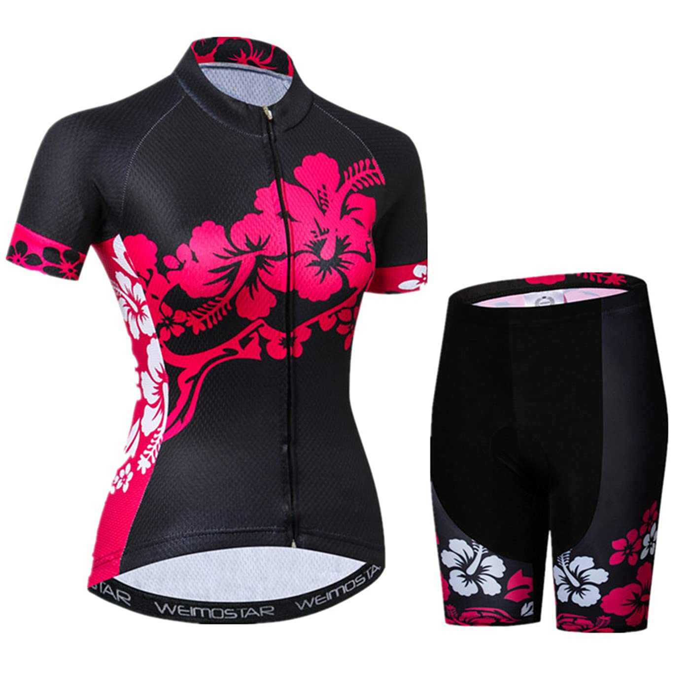 Hotlion Women's Cycling Jersey Sets Gel Padded Bike Clothes Summer Bicycle Clothing Suit Biking Outfits