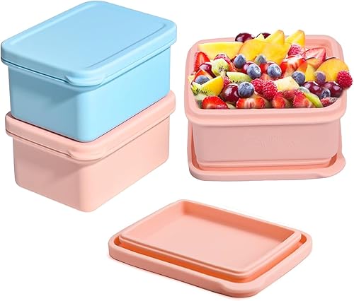 Molde para cubitos de hielo pequeño, paquete de 3 (24 cubos de 1.1 pulgadas), bandejas cuadradas para cubitos de hielo de 0.7 onzas con tapa, sin