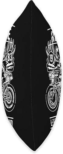 Miniatura 2 de Awesome Retro Motorcycle Designs and Souvenirs Retro Cafe Racer Rubberside Down Motorcycle Race Design Throw Pillow, 18x18, Multicolor