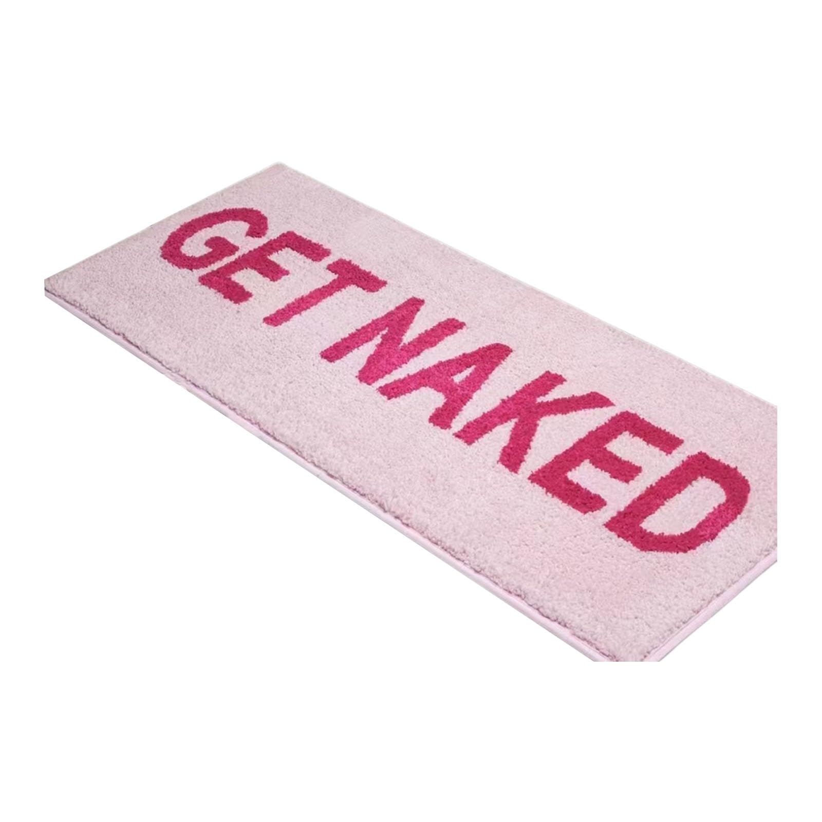 Jazuaiao Letter Bathroom Mat Soft Absorbent NonSlip Rug for Bedroom or Floor Furry NonSlip Washable Mat Washable Bathroom